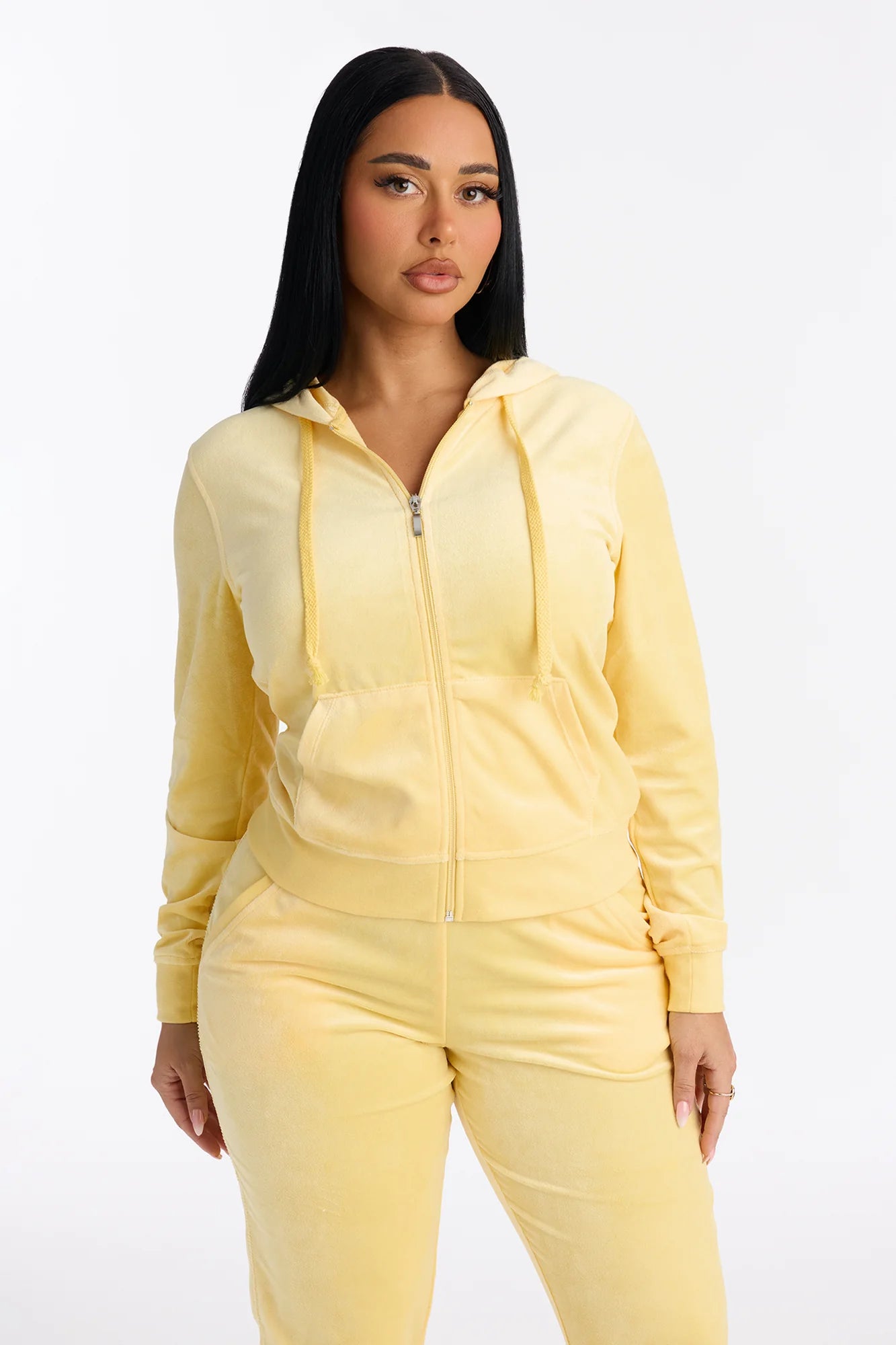 Two-Piece Velour Tracksuit Set