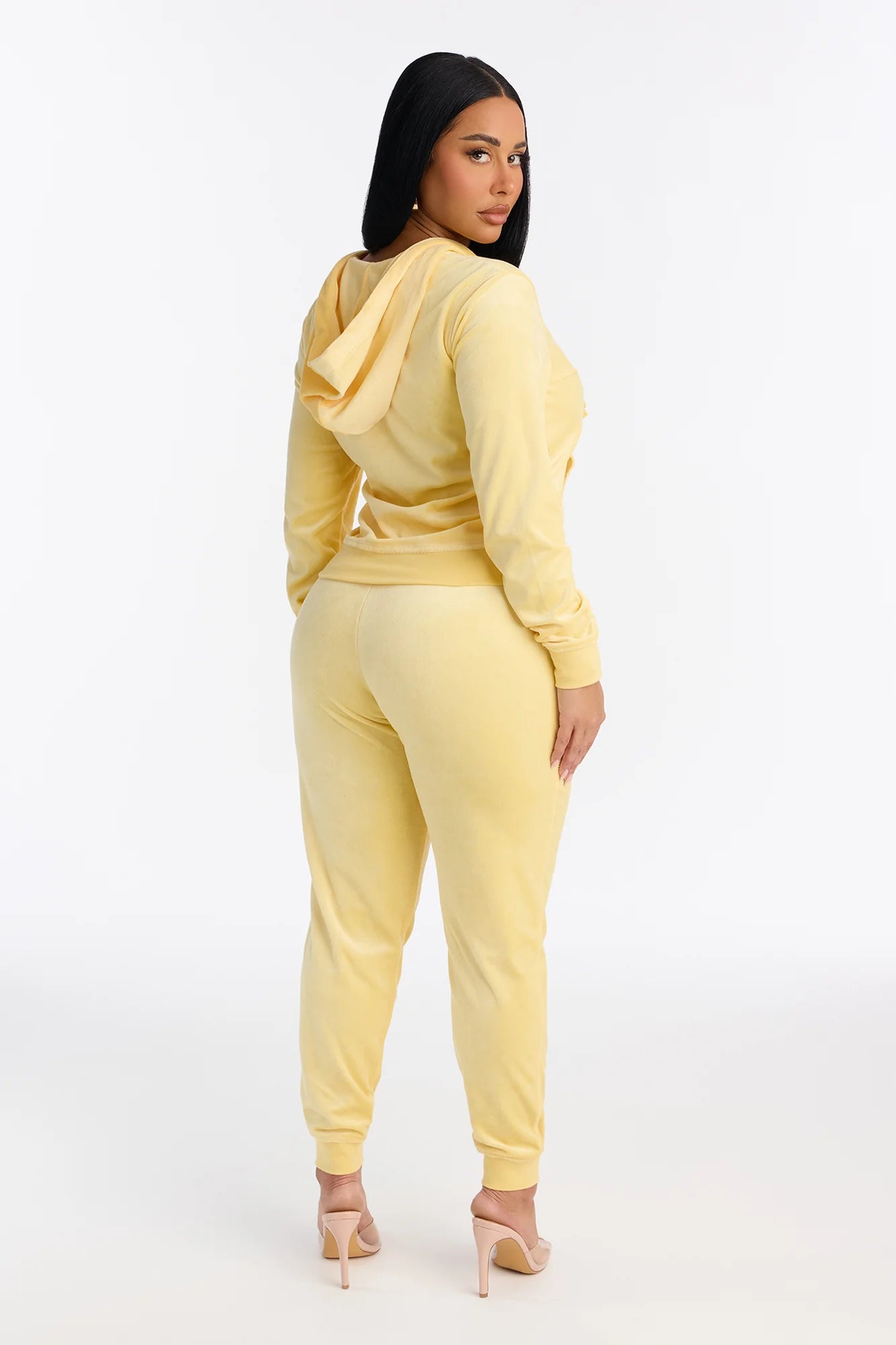 Two-Piece Velour Tracksuit Set