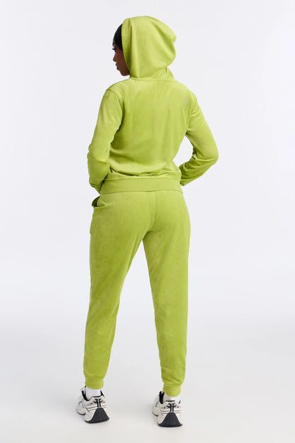 Two-Piece Velour Tracksuit Set