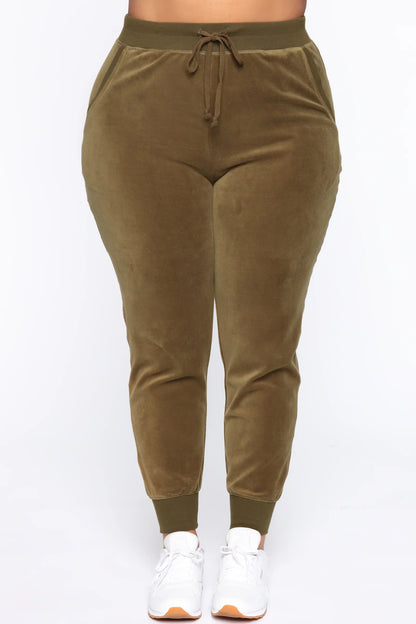 Two-Piece Velour Tracksuit Set